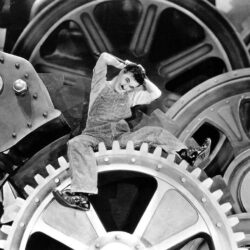 Charlie Chaplin in Modern Times Wallpapers