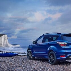 2019 Ford Kuga blue color rear profile hd 4k wallpapers