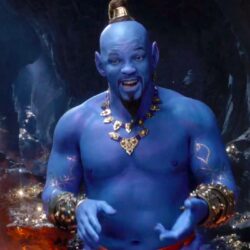 Aladdin’s Grammys trailer finally reveals Will Smith’s very blue