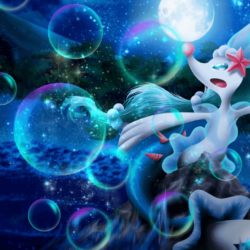 pokemon primarina illustration wallpapers sea”的图片搜索结果