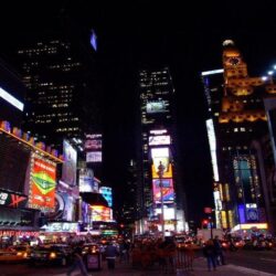 Night Times Square New York HD Wallpapers for Desktop 7345
