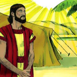 FreeBibleimage :: Abraham is called by God to move to the land of