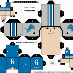 Matthew Stafford Lions Cubee by etchings13