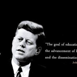 John F. Kennedy Education Quotes Wallpapers 00817