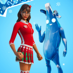 Fortnite Winterfest Krisabelle and Polar Peely HD Wallpapers